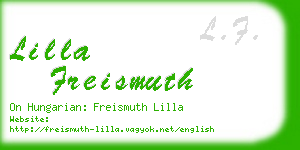 lilla freismuth business card